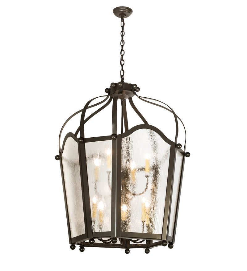 Meyda Tiffany 191316 Ten Light Pendant, Timeless Bronze