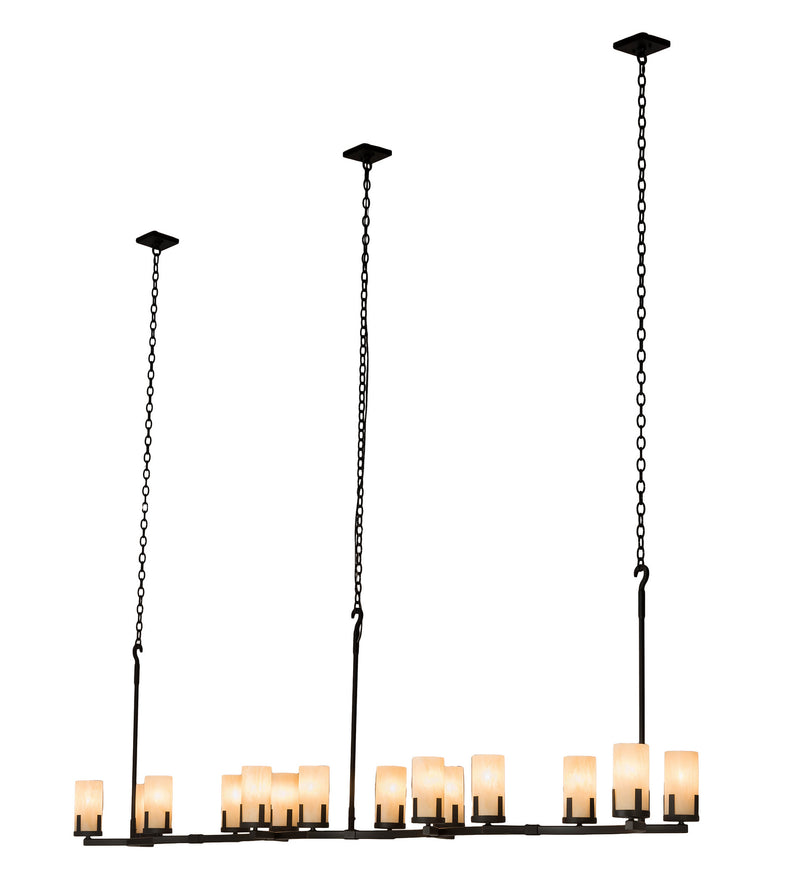 Meyda Tiffany 195850 14 Light Chandelier, Charred Iron