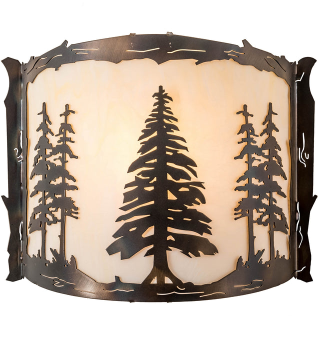 Meyda Tiffany 197101 One Light Wall Sconce, Dark Burnished Antique Copper