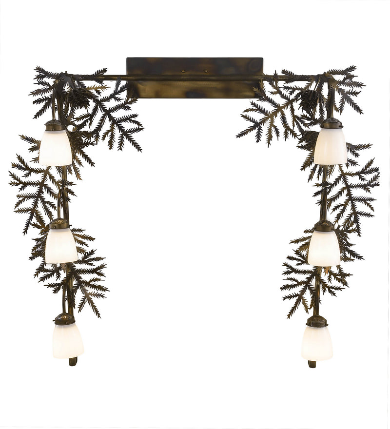 Meyda Tiffany 197109 Six Light Vanity, Dark Burnished Antique Copper