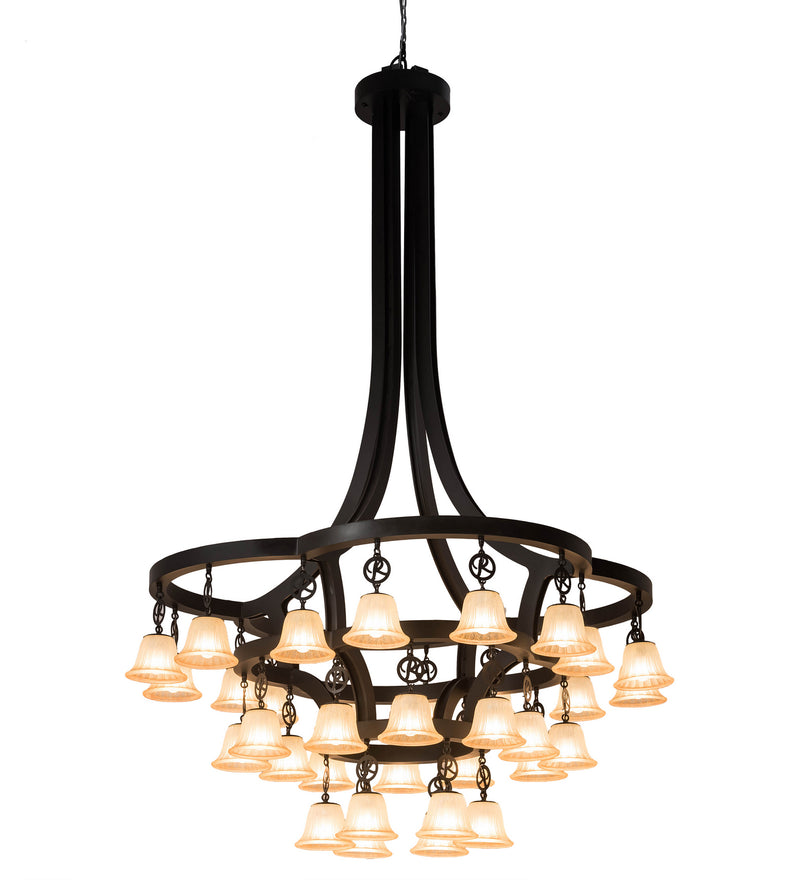Meyda Tiffany 197781 34 Light Chandelier, Solar Black