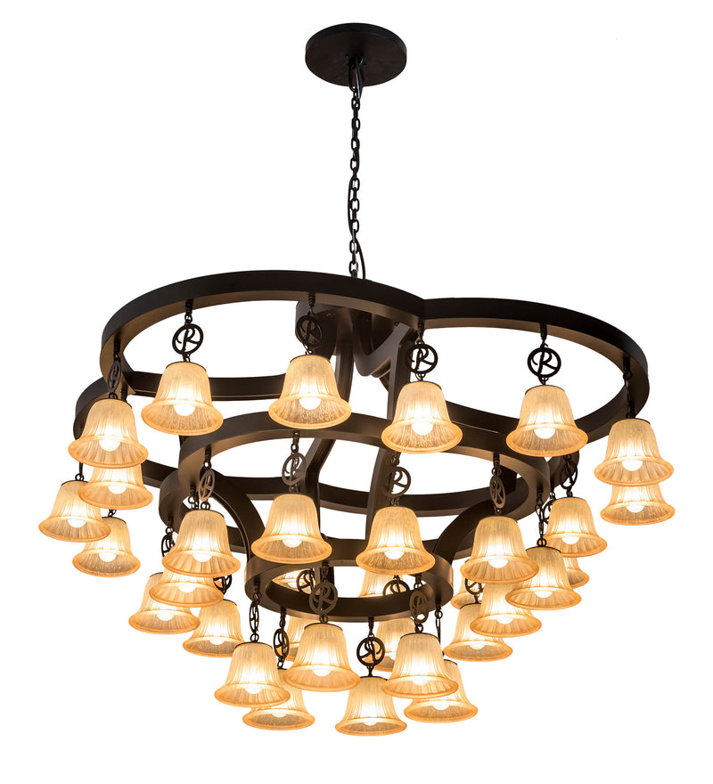 Meyda Tiffany 197782 34 Light Chandelier, Solar Black