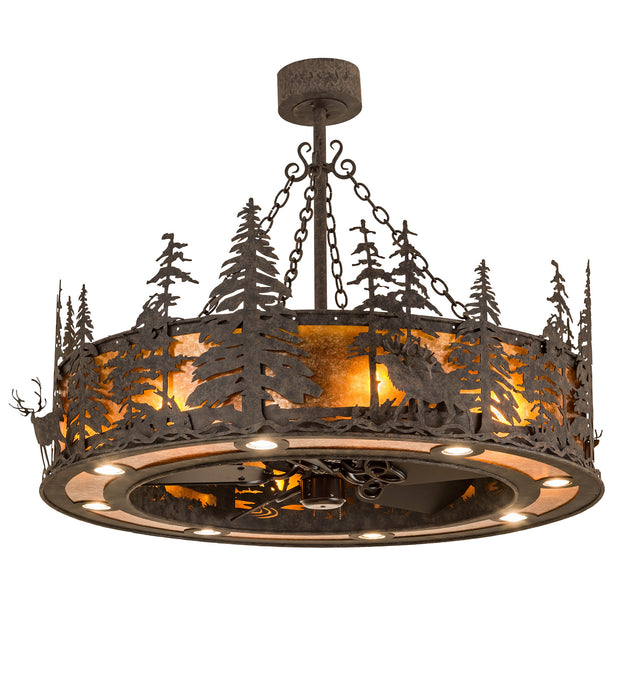 Meyda Tiffany 197904 16 Light Chandel-Air, Black Metal