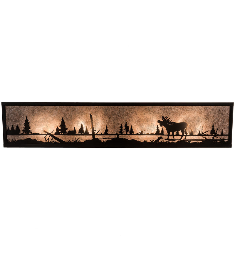Meyda Tiffany 198074 Four Light Vanity, Craftsman Brown
