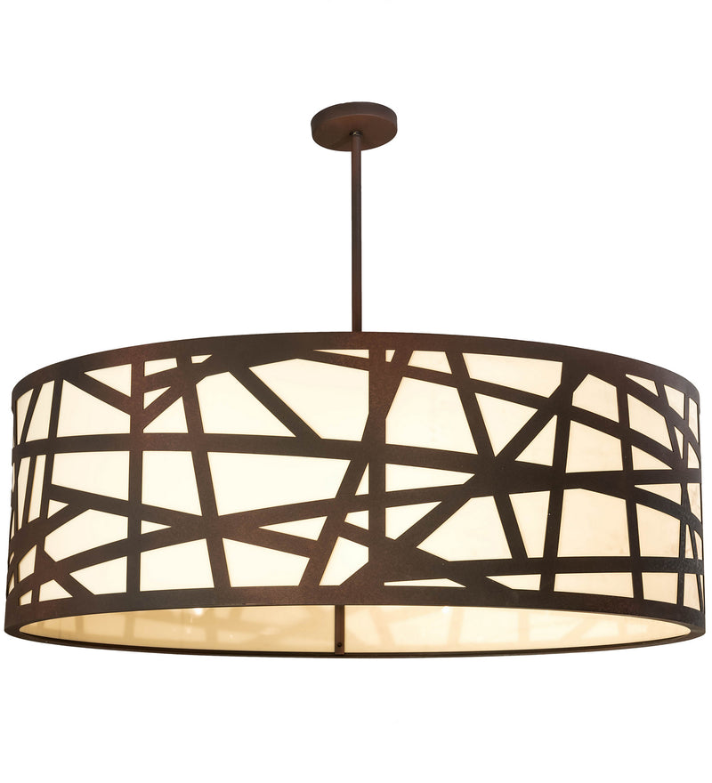 Meyda Tiffany 198819 Eight Light Pendant, Julio Distressed Wrought Iron