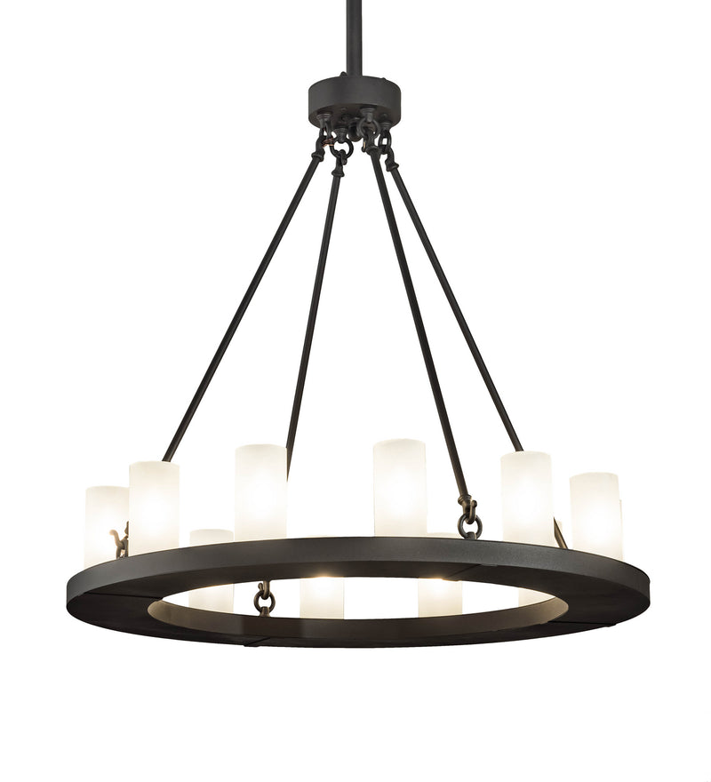 Meyda Tiffany 199716 12 Light Chandelier, Wrought Iron