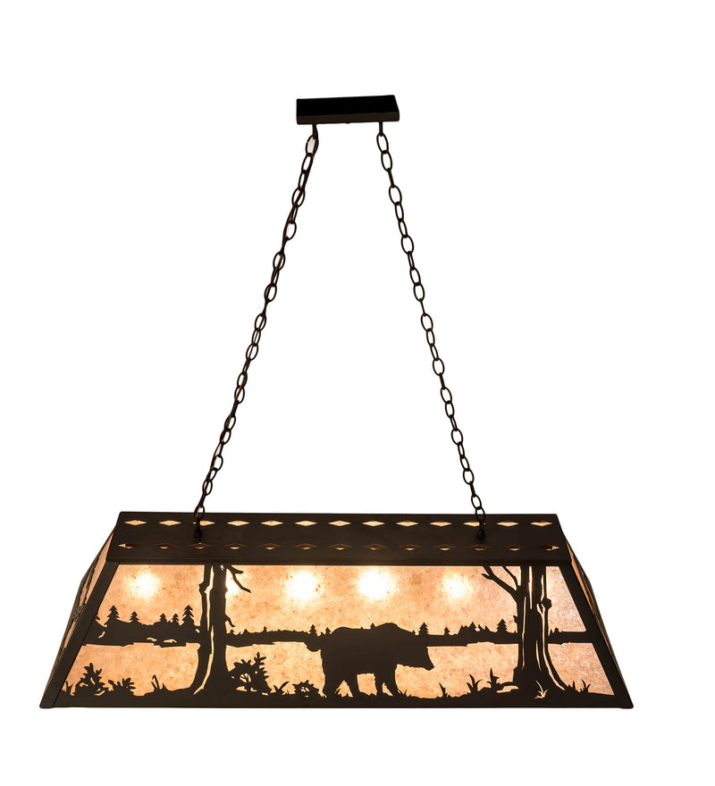 Meyda Tiffany 199997 Six Light Pendant, Oil Rubbed Bronze