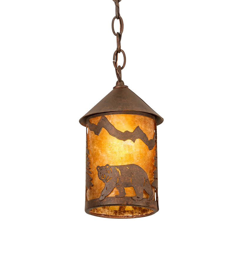 Meyda Tiffany 202429 One Light Mini Pendant, Rusty Nail