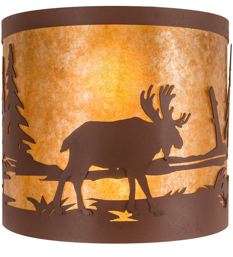 Meyda Tiffany 200323 Two Light Wall Sconce, Rust