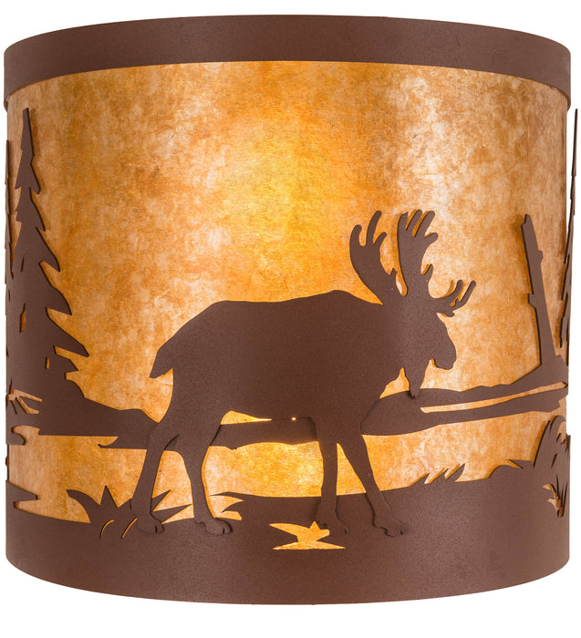 Meyda Tiffany 200323 Two Light Wall Sconce, Rust