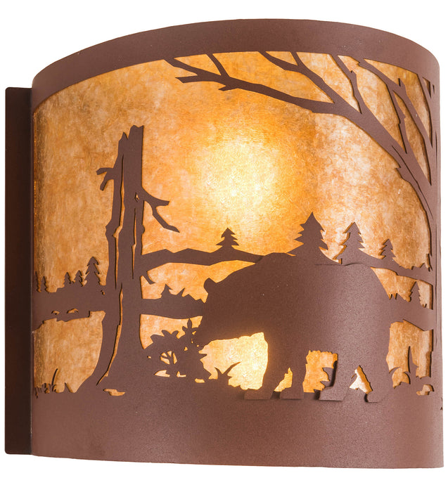 Meyda Tiffany 200325 Two Light Wall Sconce, Rust