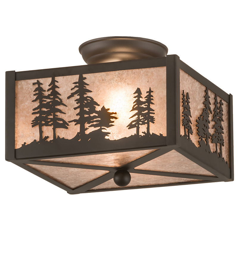Meyda Tiffany 200526 Two Light Flushmount, Oil Rubbed Bronze