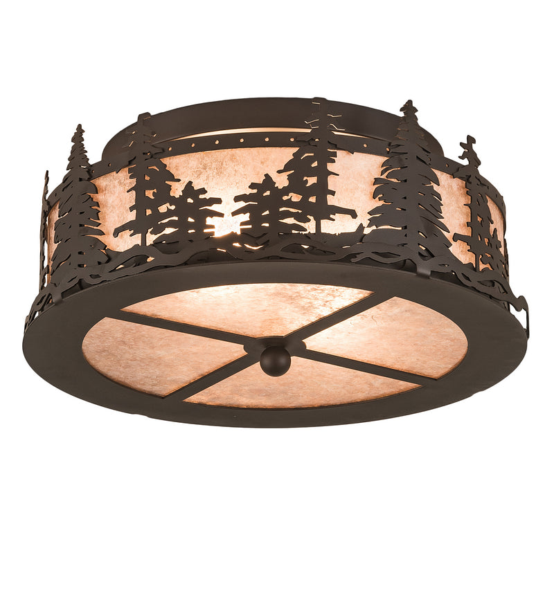Meyda Tiffany 200527 Two Light Flushmount, Oil Rubbed Bronze