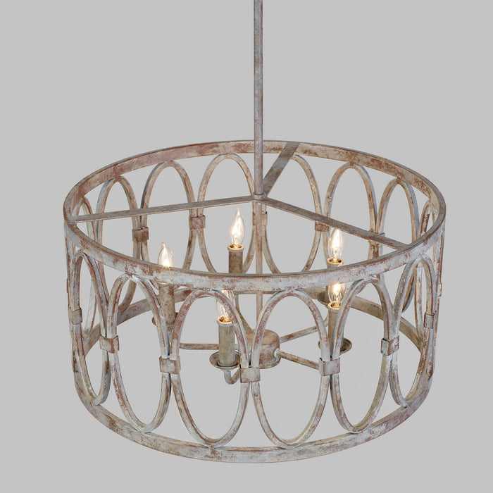 Visual Comfort Studio F3222/5DA Five Light Hanging Shade, Deep Abyss