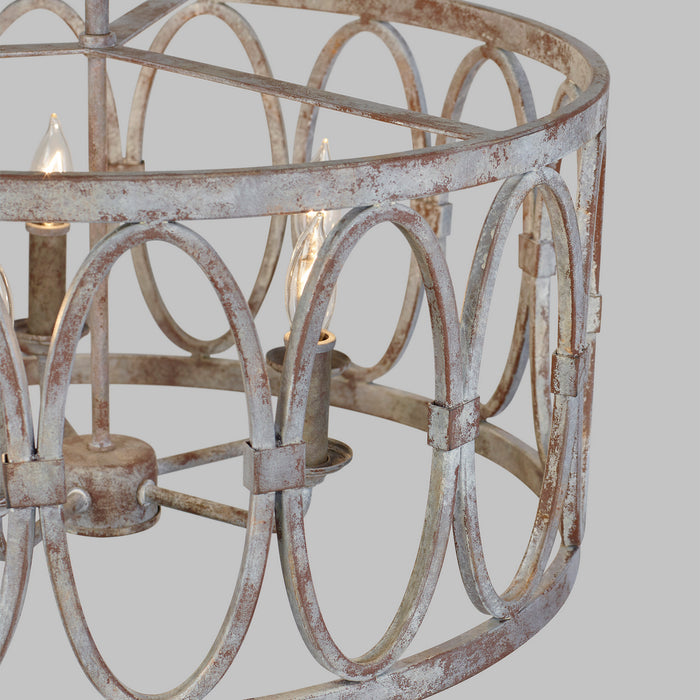 Visual Comfort Studio F3222/5DA Five Light Hanging Shade, Deep Abyss