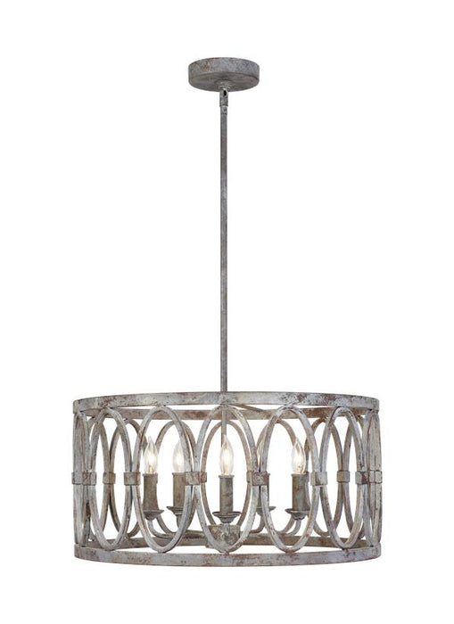Visual Comfort Studio F3222/5DA Five Light Hanging Shade, Deep Abyss