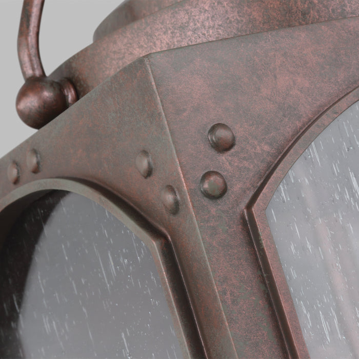 Generation Lighting OL14372CO Three Light Outdoor Wall Lantern, Copper Oxide