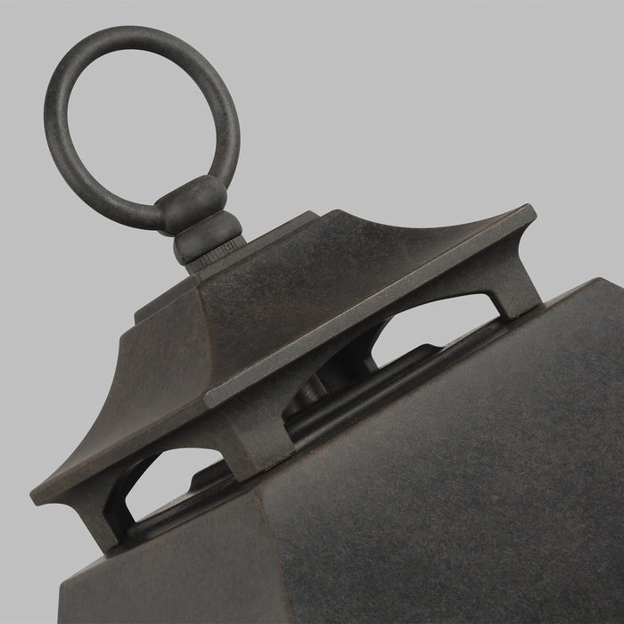 Visual Comfort Studio OL14406SBL Three Light Post Lantern, Sable