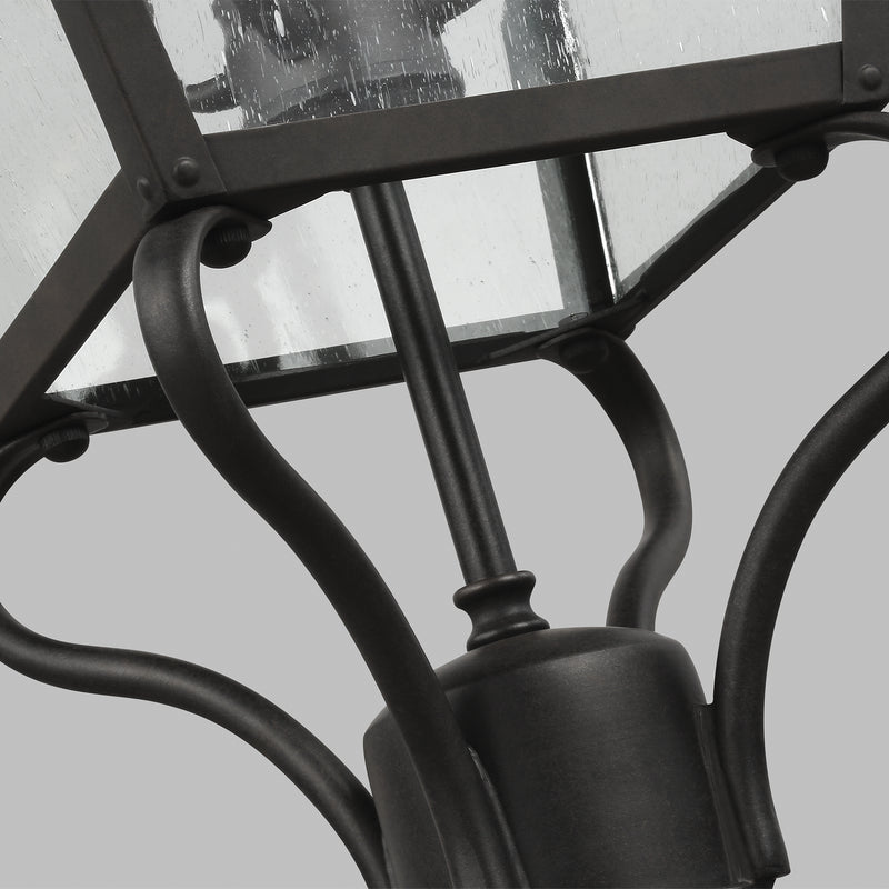 Visual Comfort Studio OL14407SBL Four Light Post Lantern, Sable