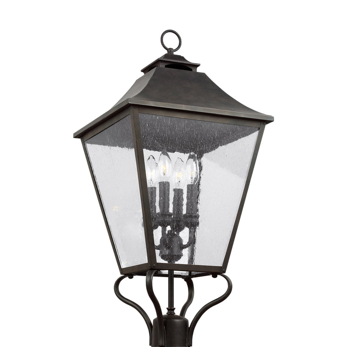 Visual Comfort Studio OL14407SBL Four Light Post Lantern, Sable
