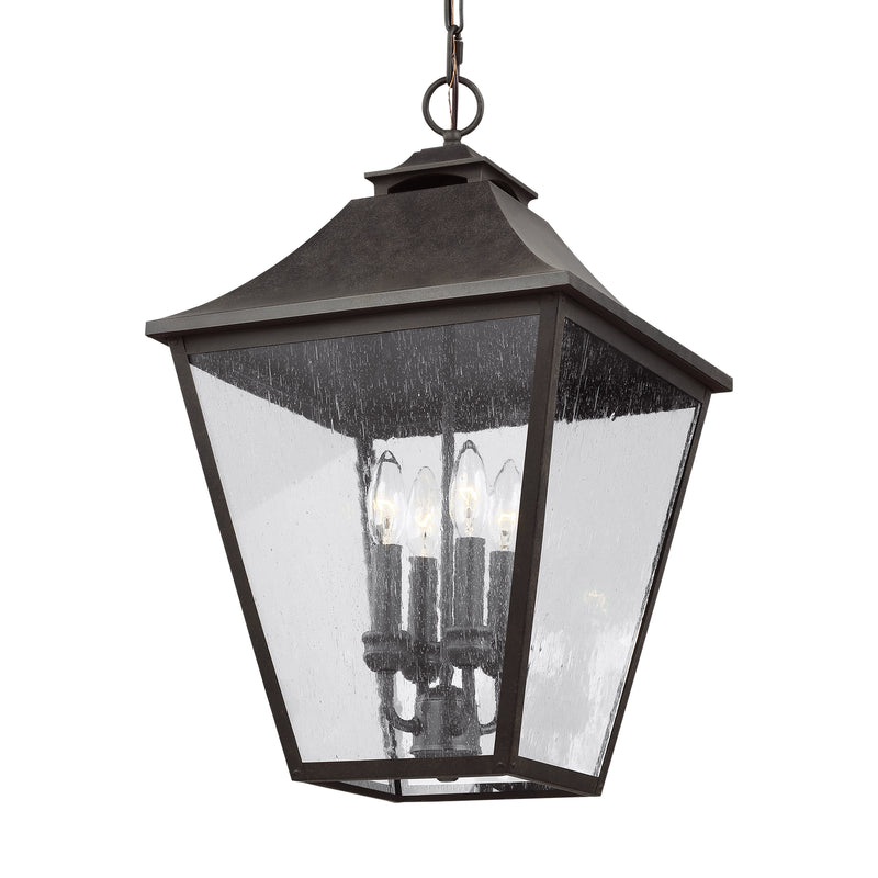 Visual Comfort Studio OL14408SBL Four Light Pendant, Sable