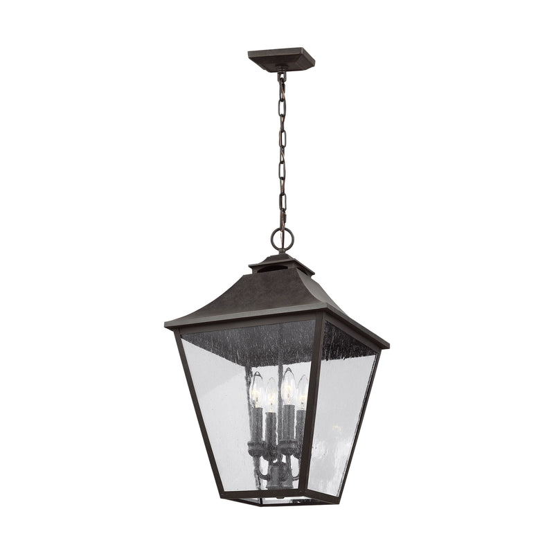 Visual Comfort Studio OL14408SBL Four Light Pendant, Sable