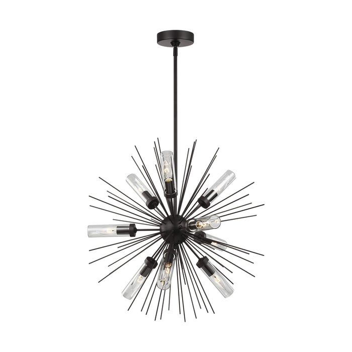 Visual Comfort Studio OLF3295/9ORB Nine Light Outdoor Chandelier, Oil Rubbed Bronze