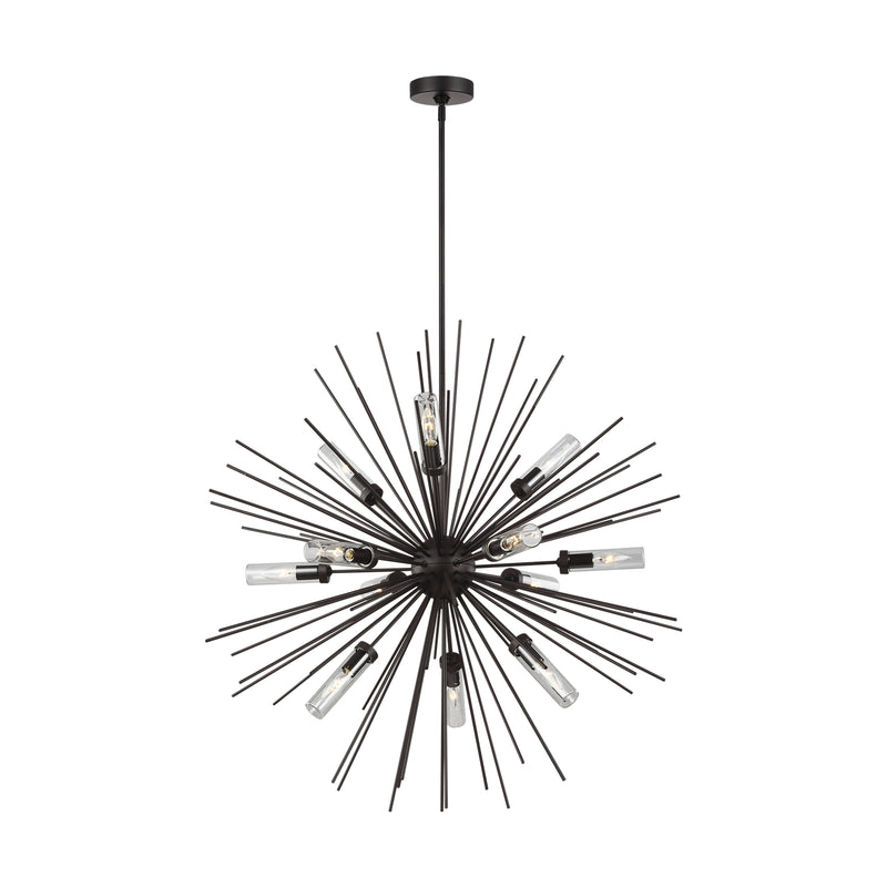 Visual Comfort Studio OLF3296/12ORB 12 Light Outdoor Chandelier, Oil Rubbed Bronze
