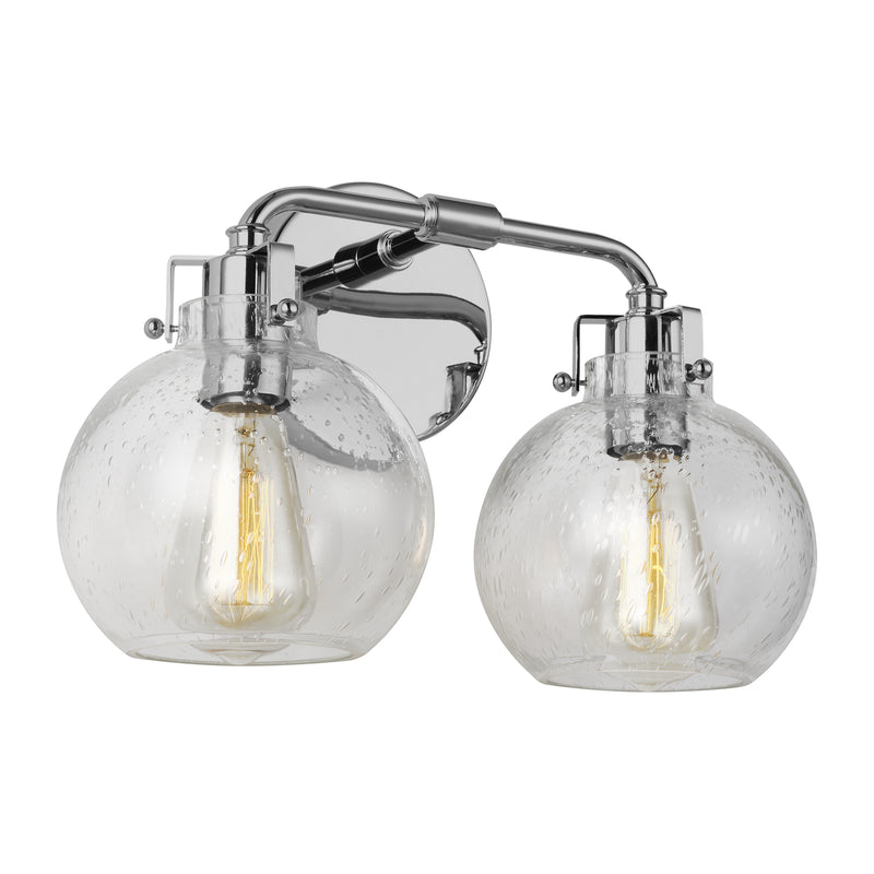 Visual Comfort Studio VS24402CH Two Light Vanity, Chrome
