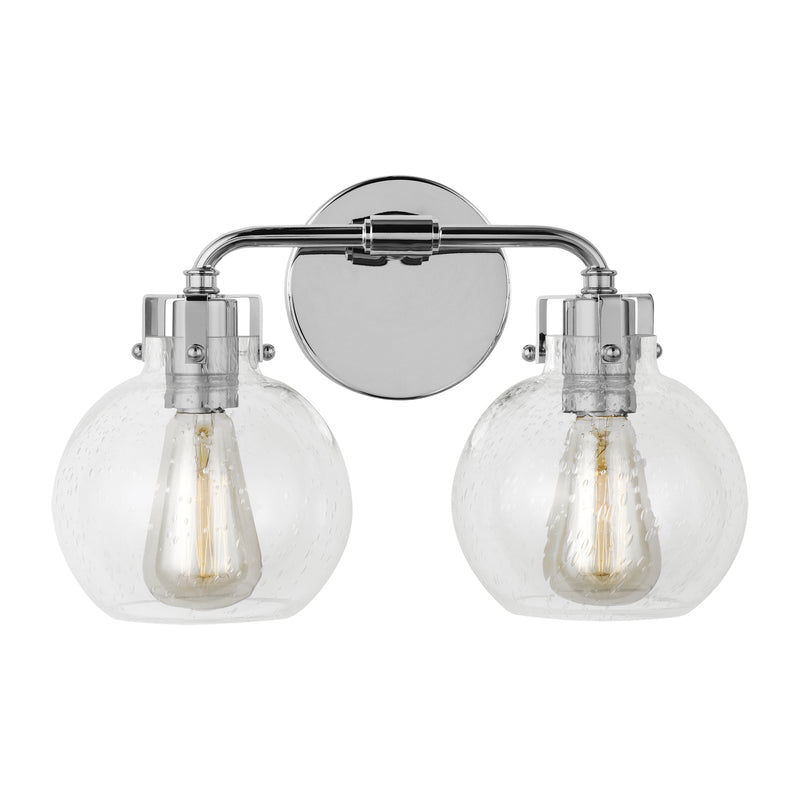 Visual Comfort Studio VS24402CH Two Light Vanity, Chrome