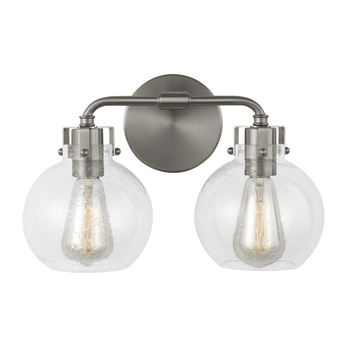 Visual Comfort Studio VS24402SN Two Light Vanity, Satin Nickel