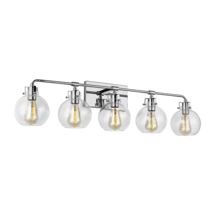 Visual Comfort Studio VS24405CH Five Light Vanity, Chrome