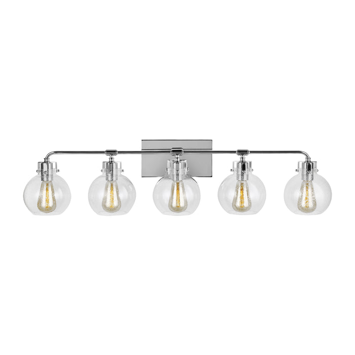 Visual Comfort Studio VS24405CH Five Light Vanity, Chrome