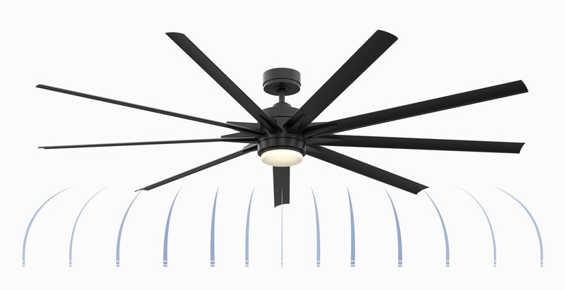 Fanimation FPD8159BLW 84" Ceiling Fan, Black