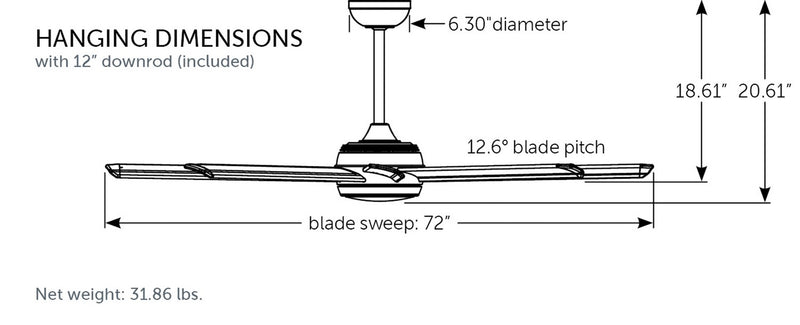 Fanimation MAD7997SLW Motor, Silver
