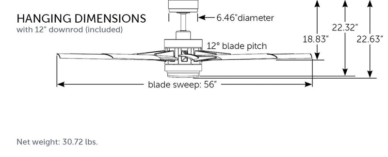 Fanimation MAD8152BLW Motor, Black