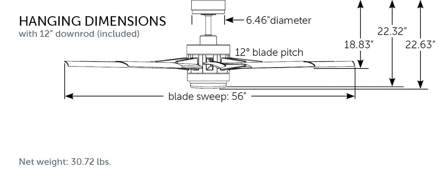 Fanimation MAD8152GRW Motor, Matte Greige