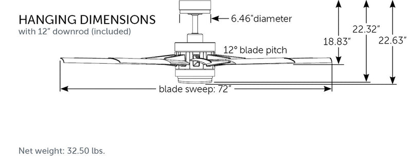 Fanimation MAD8152GRW Motor, Matte Greige