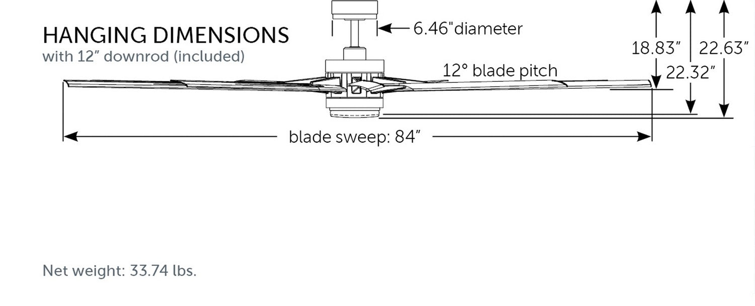 Fanimation MAD8152GRW Motor, Matte Greige