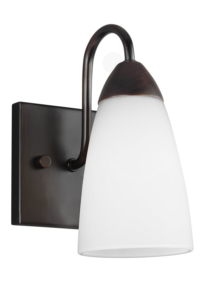 Generation Lighting 4120201-710 One Light Wall / Bath Sconce, Bronze
