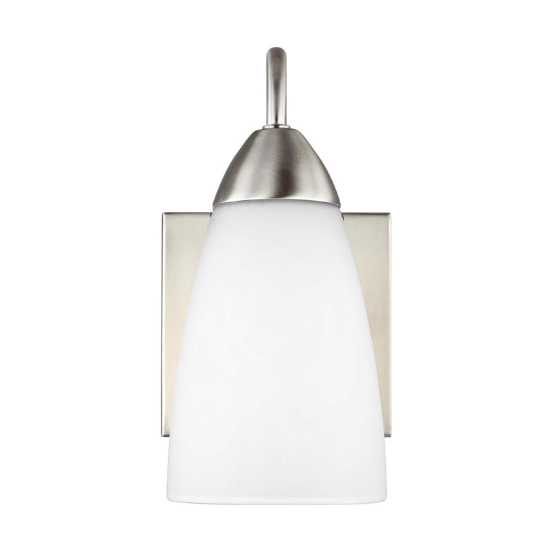 Generation Lighting 4120201-962 One Light Wall / Bath Sconce, Brushed Nickel