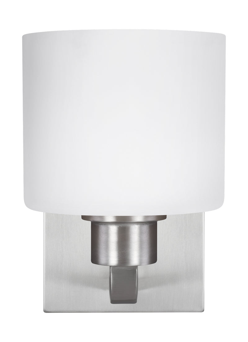 Generation Lighting 4128801-962 One Light Wall / Bath Sconce, Brushed Nickel