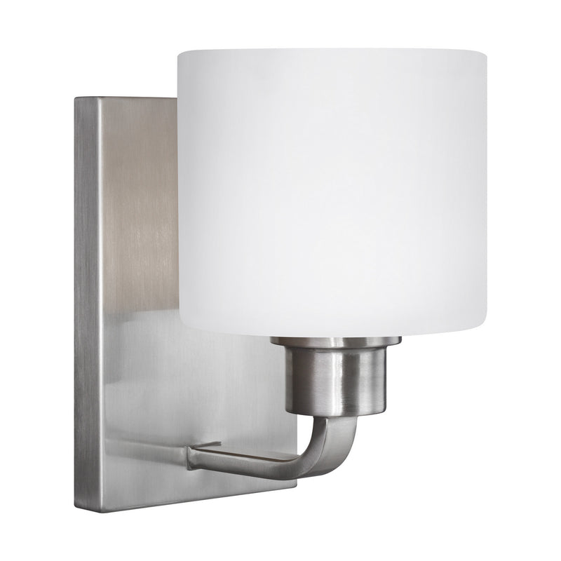 Generation Lighting 4128801EN3-962 One Light Wall / Bath Sconce, Brushed Nickel