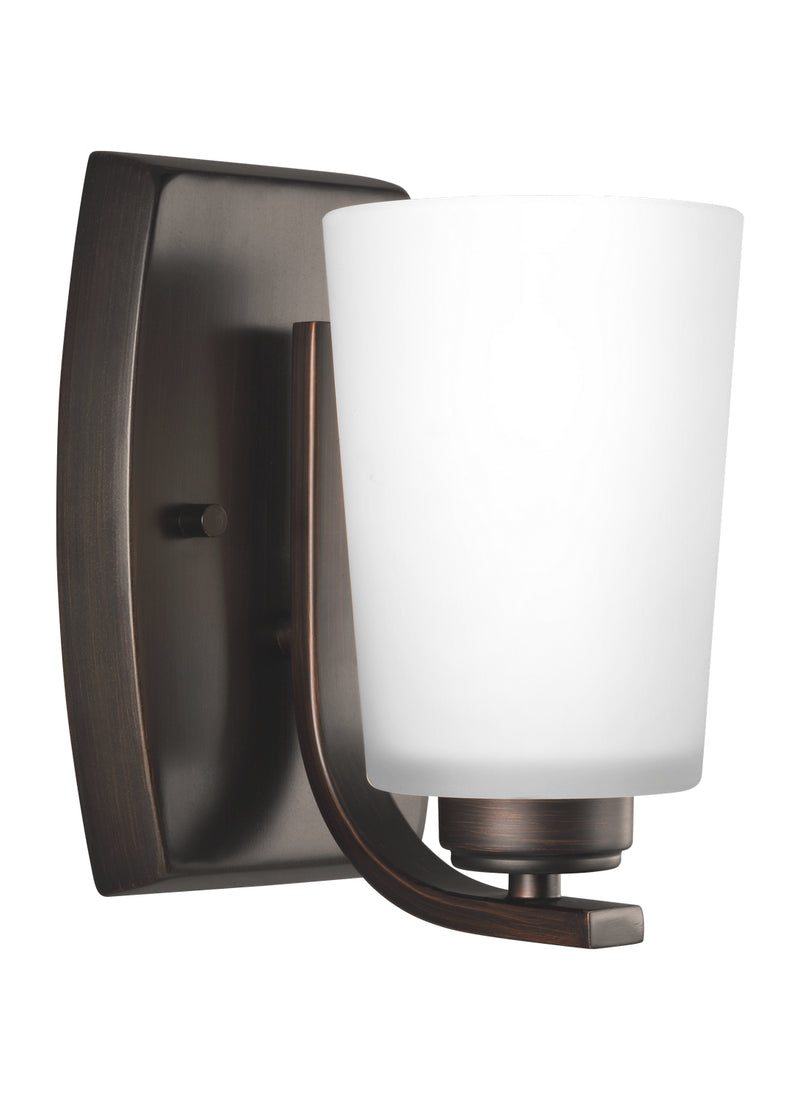 Generation Lighting 4128901-710 One Light Wall / Bath Sconce, Bronze