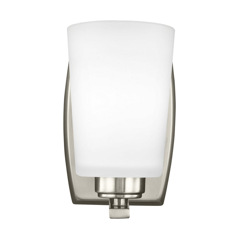 Generation Lighting 4128901-962 One Light Wall / Bath Sconce, Brushed Nickel