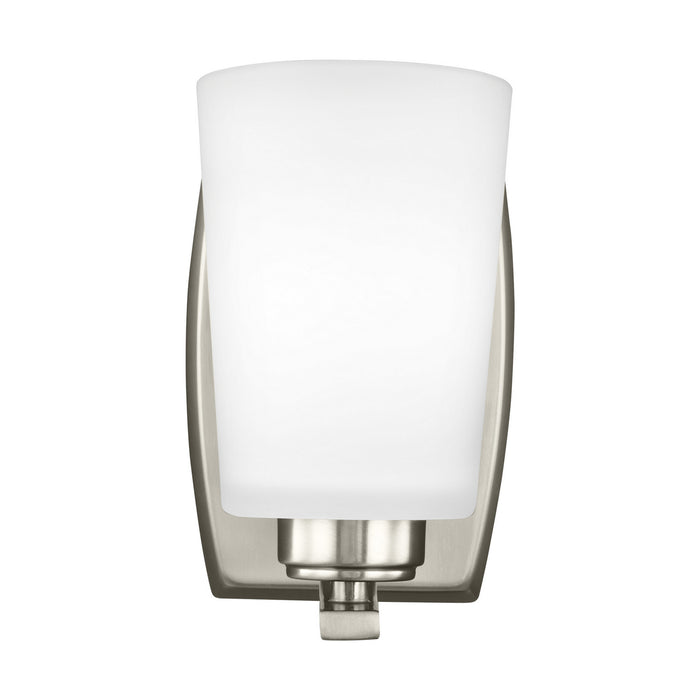 Generation Lighting 4128901EN3-962 One Light Wall / Bath Sconce, Brushed Nickel