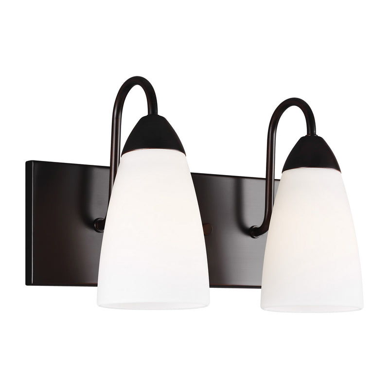 Generation Lighting 4420202-710 Two Light Wall / Bath, Bronze