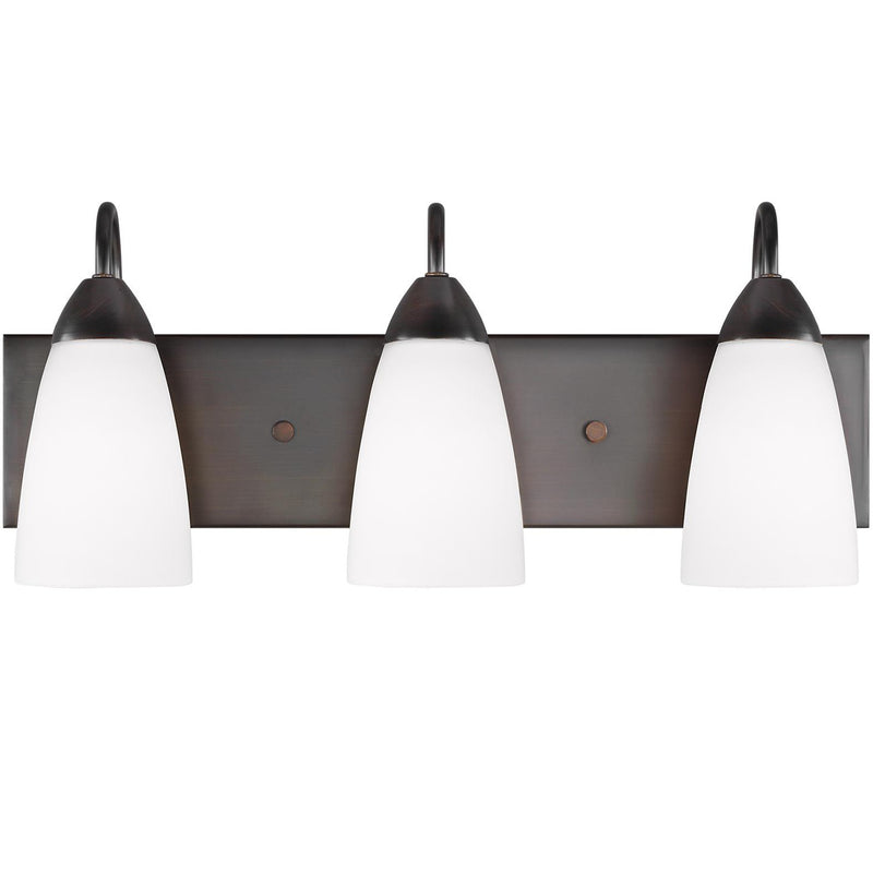 Generation Lighting 4420203EN3-710 Three Light Wall / Bath, Bronze