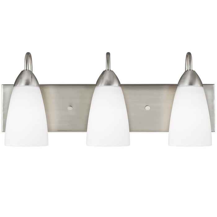 Generation Lighting 4420203EN3-962 Three Light Wall / Bath, Brushed Nickel