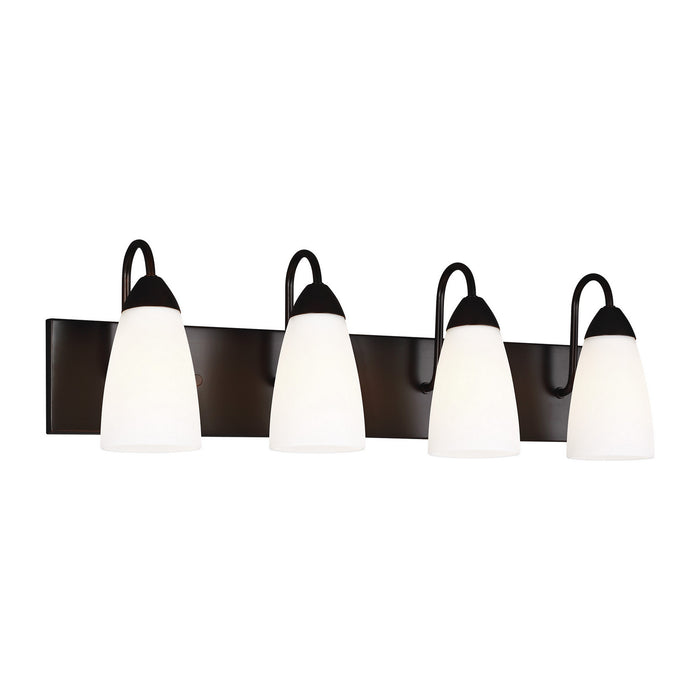 Generation Lighting 4420204-710 Four Light Wall / Bath, Bronze